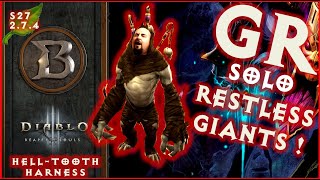 S27 WD Helltooth Restless Giants Gargantuan GR Solo Build 2.7.4 Diablo 3