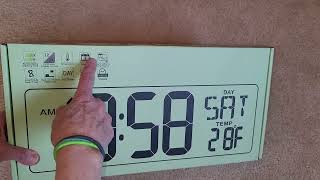 UNBOXING - XREXS Digital Wall Clock With Easy To Read Display