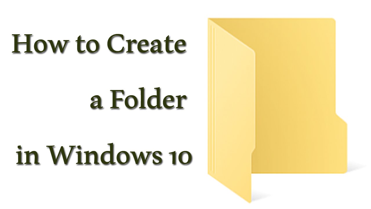 Shortcut Key To Create New Folder In Windows 10 - Plmcircle