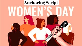 Anchoring Script for Women’s Day #anchoringscript #womensday #anchoring #compere