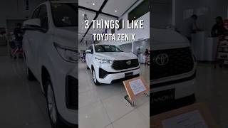 3 Things I Like | Toyota Innova Zenix 🚙 #shorts