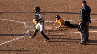 Emory Donaldson Centerfield Throw Home to Kady Dennis 2023 vs Greene Co