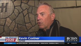 Kevin Costner Campaigns For Pete Buttigieg In NH
