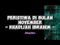 khadijah ibrahim peristiwa di bulan november lirik lagu