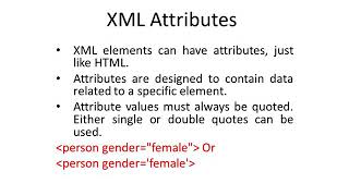XML Attributes and DTD
