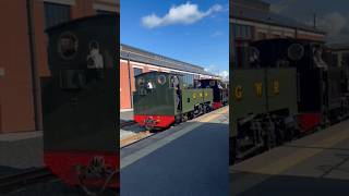 Rare double header at Aberystwyth on the Vale of Rheidol Railway #shortsvideo #valeofrheidolrailway