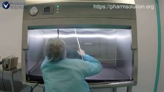 HEPA filter integrity testing in the laminar flow unit