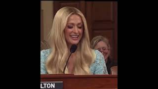 Paris Hilton complimented a lawmaker’s style at a Congressional hearing