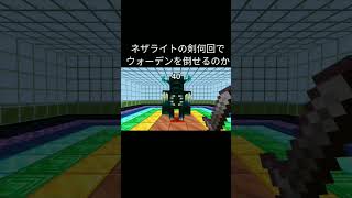 【マイクラ】ネザライトの剣何回でウォーデンを倒せるのか　#shorts