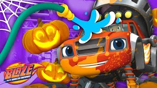 Blaze's HALLOWEEN Car Wash Surprise #17 🎃 | Blaze and the Monster Machines