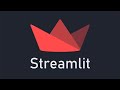 Streamlit Tutorial      |   Build web Apps with Python and Streamlit for beginners