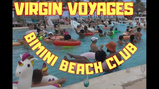 CRUISE VIRGIN VOYAGES BIMINI BEACH CLUB 2024 #virginvoyages #youtube