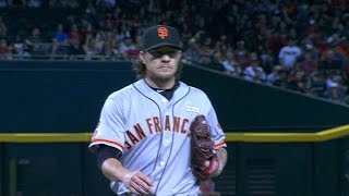 SF@ARI: Peavy strikes out five in six strong innings