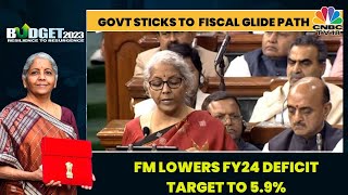 Union Budget 2023: FM Nirmala Sitharaman Sticks To Fiscal Plan, Targets 5.9% Deficit In FY24