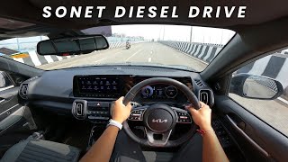 Kia Sonet Diesel X-Line Detailed Review: Drive ( Highway + Off Road ) Features & All !!