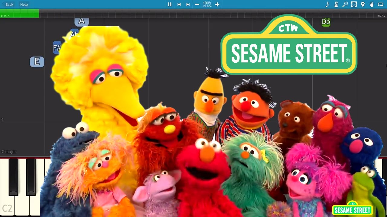 Sesame Street Alphabet Poster