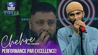 MC Square with his Lyrical Genius 'Chehre' makes everyone emotional  | Hustle Judges Speak