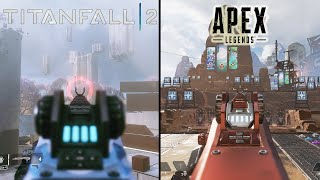 【apex vs titanfall2】 マスティフ編 1分でわかる性能の違い！！ アイアンサイト比較してみたらもはや別の武器だった？！　性能は〇〇の方が上！ その他ADS速度・連射速度を徹底比較！！