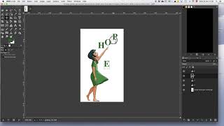 Gif animation with GIMP: animated text