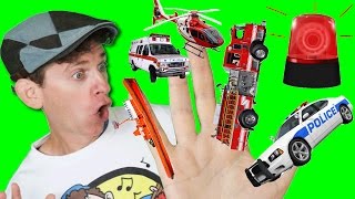 Finger Family Song - Emergency Vehicles with Matt | Action Song, Nursery Rhyme | Learn English Kids