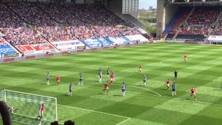 Brownhill free kick Barnsley vs Wigan