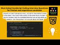 Check if Array Contains Squared Values of Another Array in JavaScript | js coding interview question