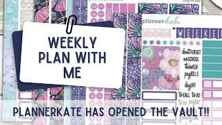 Weekly plan with me with PlannerKate's FIRST VAULT KIT