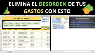 🚀 Como hacer en EXCEL un Control SENCILLO de GASTOS para ADMINISTRAR Los  PAGOS de tu NEGOCIO 💰