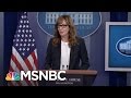 Allison Janney Surprises Press At White House Briefing | MSNBC