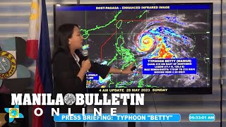 Typhoon Betty to become ‘almost stationary’ by Tuesday, says PAGASA