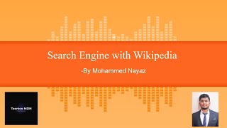 Search Engine using Python | Python projects | Basic Python Projects | Wikipedia |Tecnico MDN