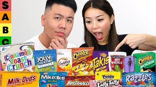 Australian Asians Trying AMERICAN Snacks!