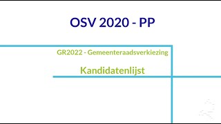 Kandidatenlijst OSV2020-PP GR2022