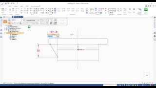 Using Rib command to add a rib to the model
