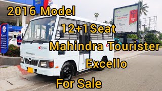 2016 Model 12+1 Seat Mahindra Tourister For Sale, Second Owner,49650 KM.