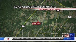 Two injured, workers decontaminated amid hazmat incident at Millington business