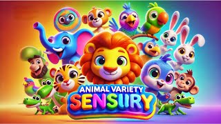 Animal Variety Sensory Journey for Babies | Relax, Learn \u0026 Play🎨🧩