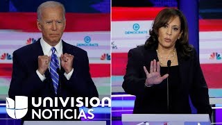 Biden baja y Harris sube en intención de voto: resultados de encuesta tras primer debate demócrata