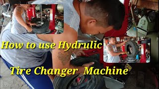 How to use Hydraulic  tire changer