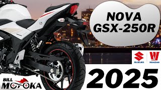 Lançamento Haojue/Suzuki nova GSX-250R 2025, moto ainda melhor na categoria das 250.