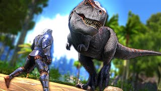 I'm Going to Tame a POWERFUL ALPHA REX! | ARK MEGA Modded #14