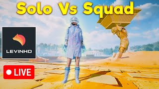 🔴 LEVINHO LIVE SOLO VS SQUAD | PUBG MOBILE🔴