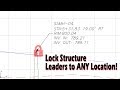 Locking Civil 3D Structure Leaders to ANY Location