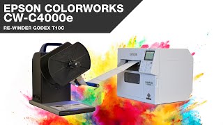 Epson Colorworks CW-C4000 Printing speed using the Rewinder Godex T10C