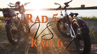 COMPARING THE RADROVER 5 AND THE NEW RADROVER 6+ EBIKES  #radpowerbikes