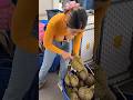 Cute Lady Sells Smelly Durian Fruit - Fruit Cutting Skills