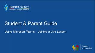 How to join a Live lesson in Microsoft Teams