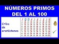 NUMEROS PRIMOS DEL 1 AL 100