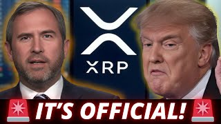 XRP CONGRATULATIONS!!! DONALD TRUMP CONFIRMED IT'S FINALLY OVER!!