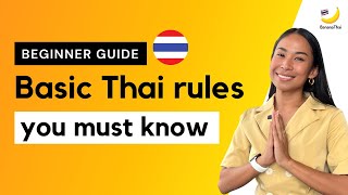 Thai is EASY to learn! (5 Basic Thai Rules You Must Know)